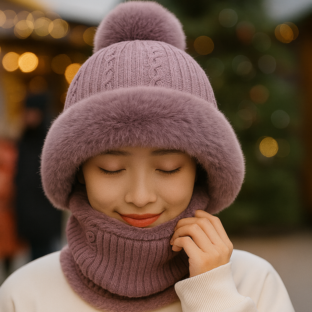 Kuscheliger Winter-Set mit Pompom™
